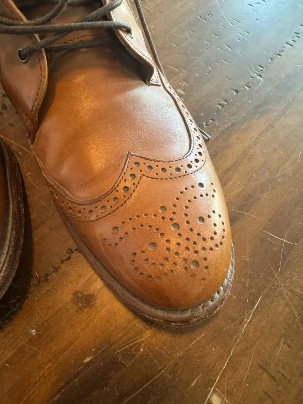 Allen Edmonds Dalton Wingtip Boots Size 10 D